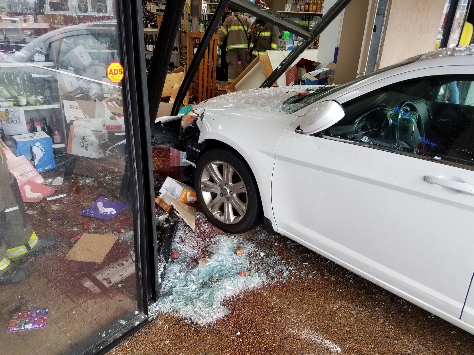 No injuries in parking lot crash